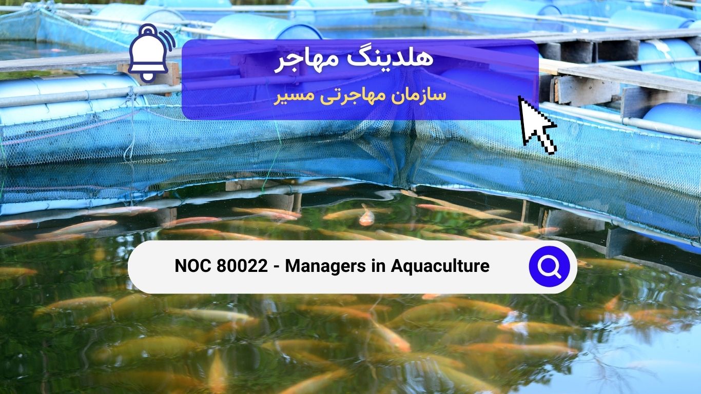 Noc 80022 - مدیران در بخش آبزی‌پروری