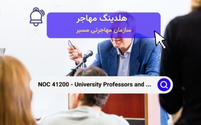 NOC 41200 – استادان و اساتید دانشگاه 