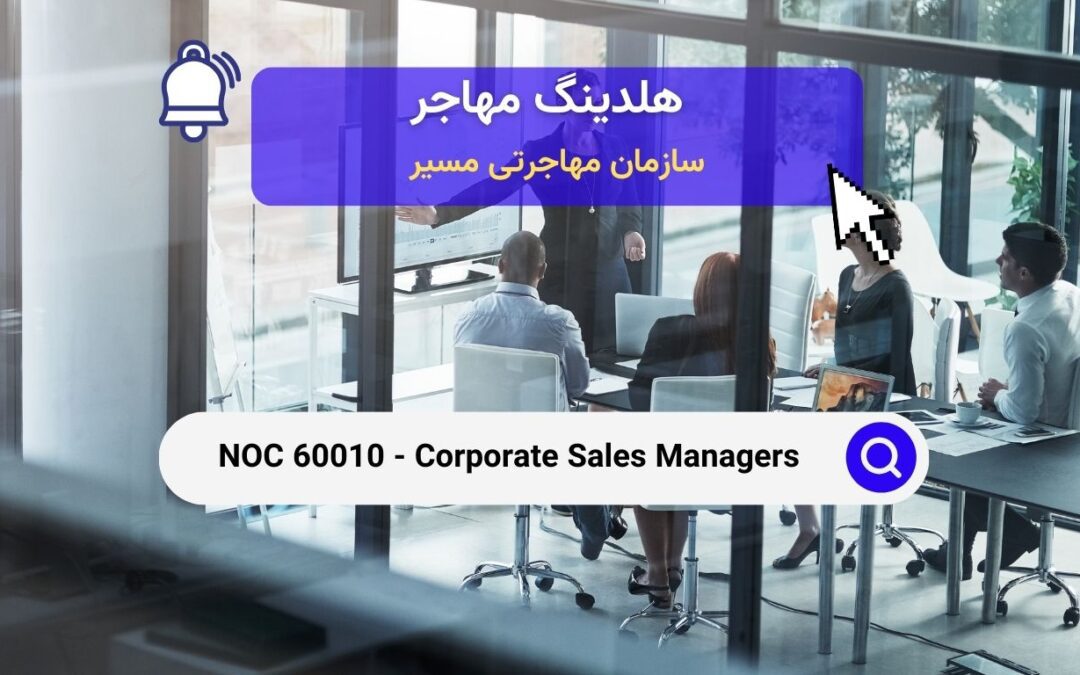 Noc 60010 – مدیران فروش شرکتی نقش‌ها، وظایف و الزامات