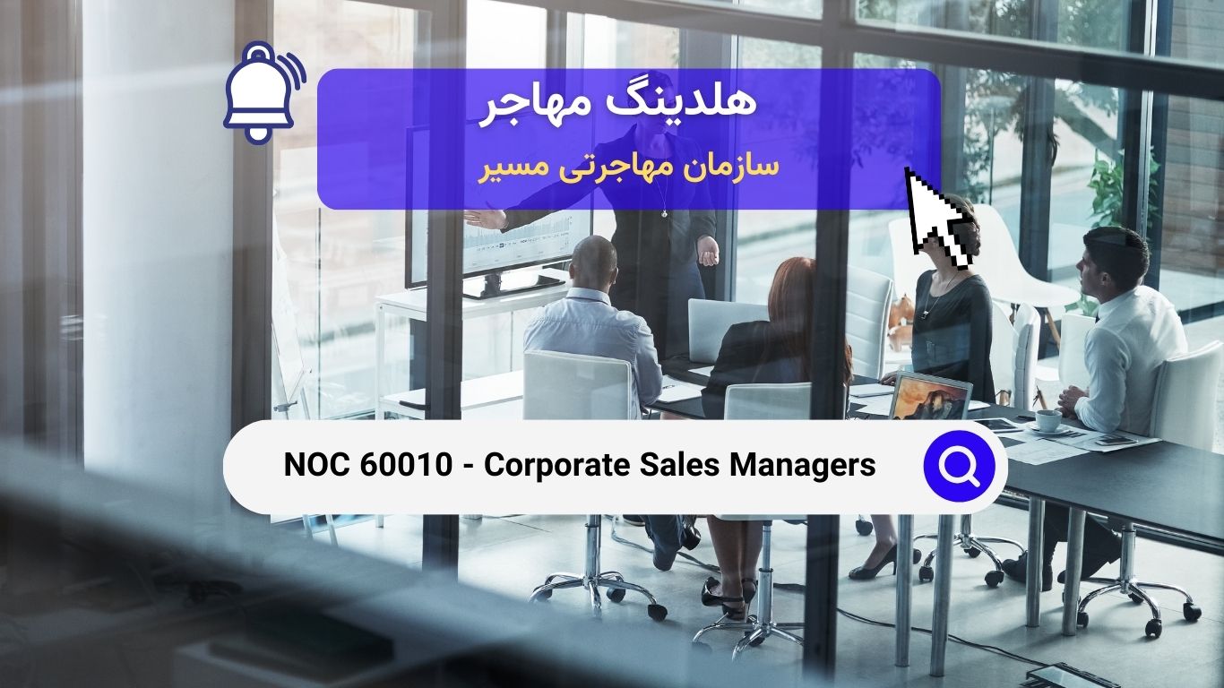 Noc 60010 - مدیران فروش شرکتی نقش‌ها، وظایف و الزامات