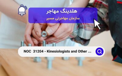 NOC 31204 –  حرکت شناسان، کینزیولوژیست‌ها و سایر مشاغل حرفه‌ای در زمینه درمان و ارزیابی