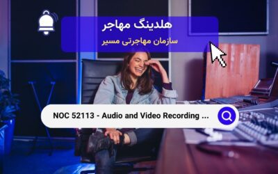 NOC 52113 – تکنسین‌های ضبط صدا و تصویر
