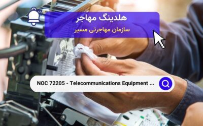 NOC 72205 – تکنسین‌های نصب تجهیزات مخابراتی و خدمات تلویزیون کابلی