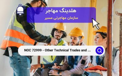 NOC 72999 – سایر مشاغل فنی و مرتبط