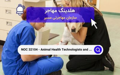 NOC 32104 – تکنولوژیست‌های بهداشت حیوانات و تکنسین‌های دامپزشک