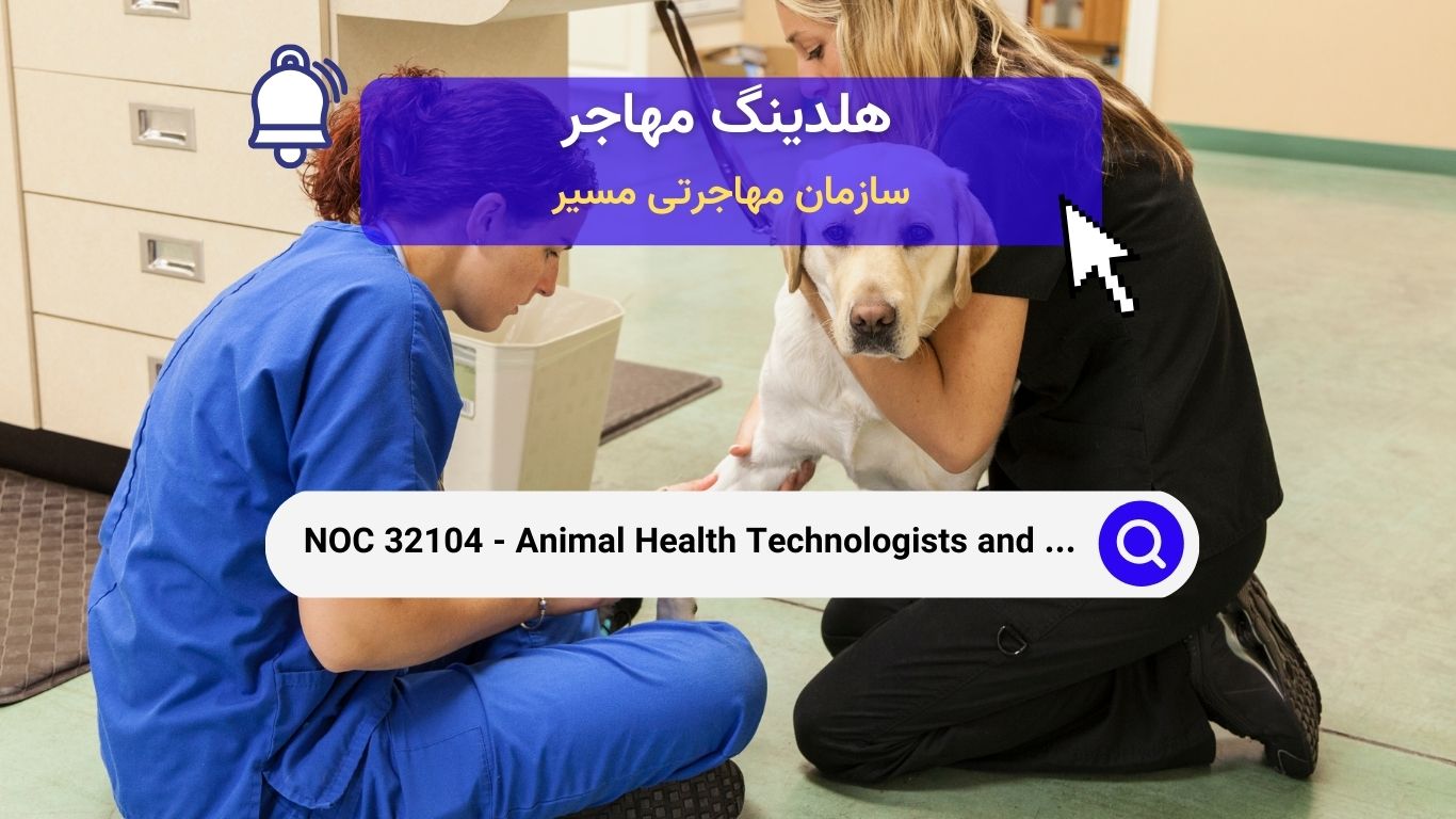 NOC 32104 - تکنولوژیست‌های بهداشت حیوانات و تکنسین‌های دامپزشک