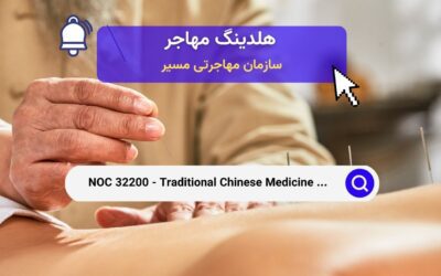 NOC 32200 – پزشکان طب سنتی چینی و متخصصین طب سوزنی