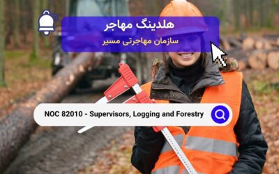 NOC 82010 – ناظران صنعت جنگلداری،  درخت بری و الوار