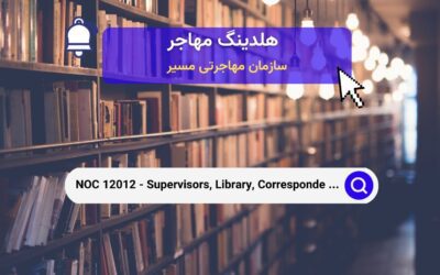 NOC 12012 –  سرپرستان کتابخانه، مکاتبات و کارکنان اطلاعات مرتبط