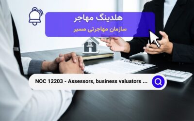 NOC 12203 – ارزیابان تجاری، ارزش‌گذاران کسب‌وکار و کارشناسان ارزیابی در کانادا