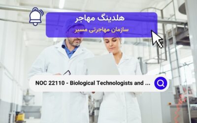 NOC 22110 – تکنسین‌ها و تکنولوژیست‌های بیولوژیکی