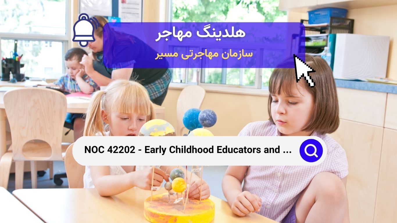 NOC 42202 - مربیان و کمک‌های تربیتی کودکان