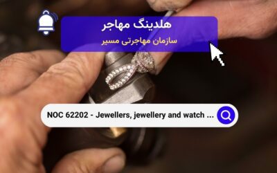 NOC 62202 –  جواهرسازان، تعمیرکاران جواهرات و ساعت و مشاغل مرتبط