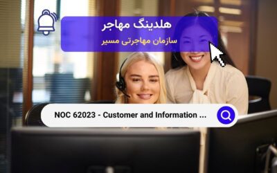 NOC 62023 – ناظران خدمات مشتری و اطلاعات