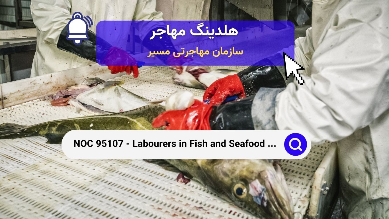 NOC 95107 - کارگران در فرآوری ماهی و غذاهای دریایی