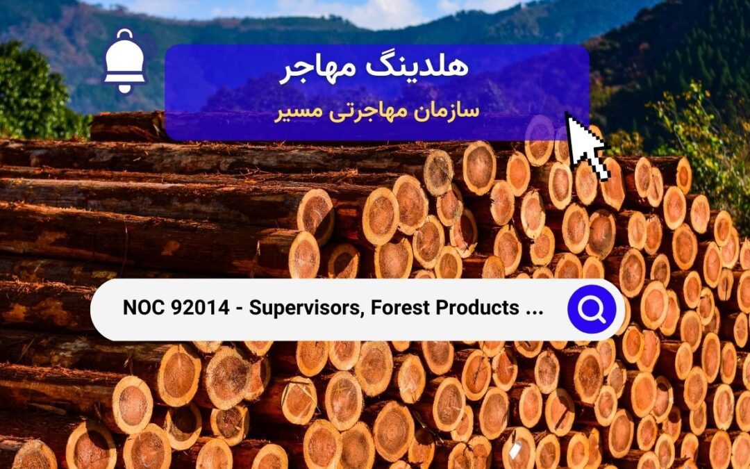 NOC 92014 – ناظرین پردازش محصولات جنگلی