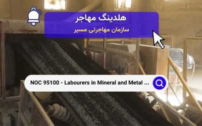 NOC 95100 – کارگران در فرآوری مواد معدنی و فلزات