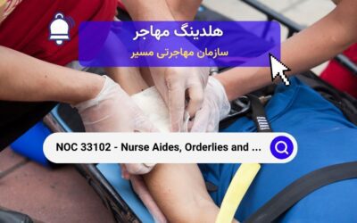 NOC 33102 – دستیاران پرستار، کمک بهیار و مرتب‌کنندگان و همکاران خدمات بیمار