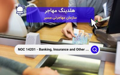 NOC 14201 – متصدیان امور بانکی، بیمه و دیگر کارمندان مالی