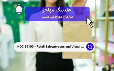 NOC 64100 – فروشندگان خرده‌فروشی و نمایش‌دهندگان بصری