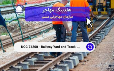 NOC 74200 –   کارگران خطوط راه‌آهن و نگهداری حیاط