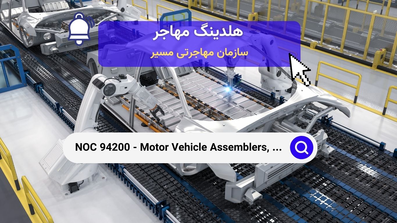 NOC 94200 - مونتاژکاران، بازرسان و تست‌کنندگان وسایل نقلیه موتوری