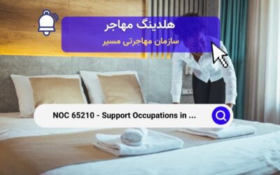 NOC 65210 –  مشاغل پشتیبانی در خدمات اقامت، سفر و تنظیمات امکانات