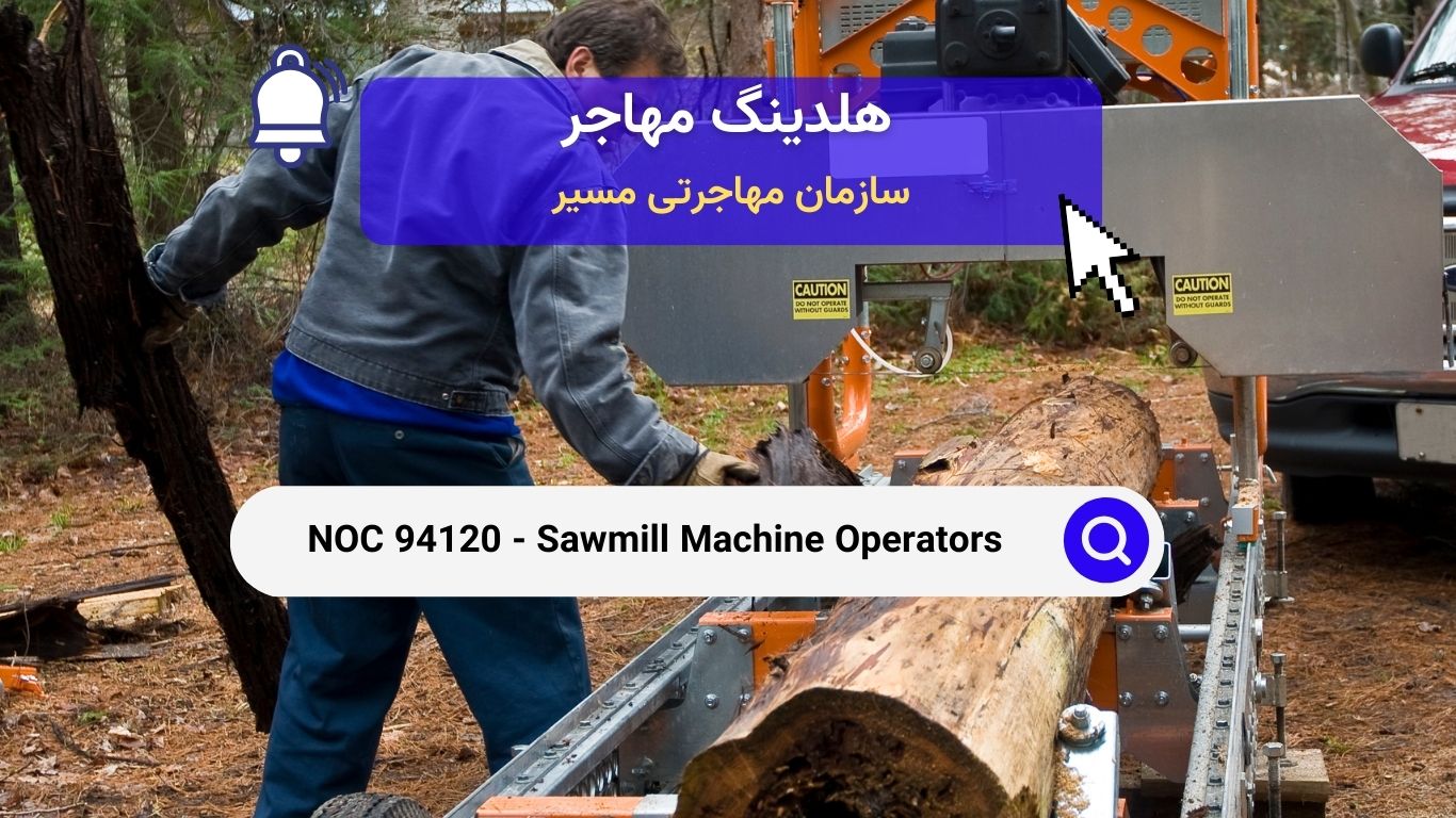 NOC 94120 - اپراتورهای ماشین آلات کارخانه اره کشی