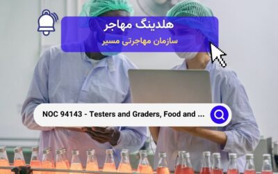 NOC 94143 –  تسترها و درجه‌بندها، پردازش مواد غذایی و نوشیدنی