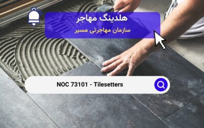 NOC 73101 –  کاشی‌کاران